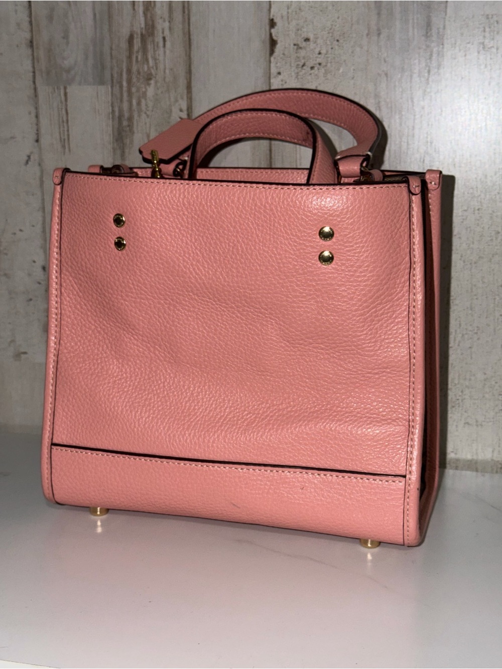 Coach Dempsey 22 with Creature Patches Women's Leather Tote Bag - Pink/Multi - Picture 3 of 10
